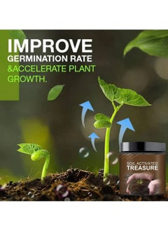 Captaintech Soil Activated Treasure, Organic Soil Conditioner, Premium Soil Activated Treasure, Soil Plant Flower Fertilizer, Soil Activator for Raised Garden Beds, Potting Mix, Lawns and Gardens (3pcs)  - Image 5