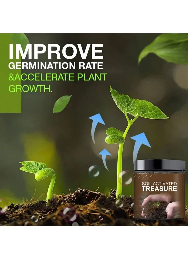 Captaintech Soil Activated Treasure, Organic Soil Conditioner, Premium Soil Activated Treasure, Soil Plant Flower Fertilizer, Soil Activator for Raised Garden Beds, Potting Mix, Lawns and Gardens (3pcs)  - Image 5
