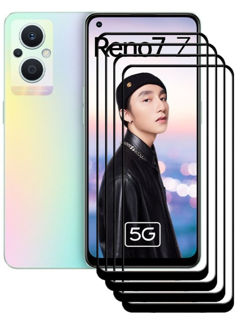 ACLIX 4 Pieces Antistatic ESD Dustproof Premium Quality High Definition Tempered Glass Screen Protector Designed For Oppo Reno7 Z 5G - Image 1