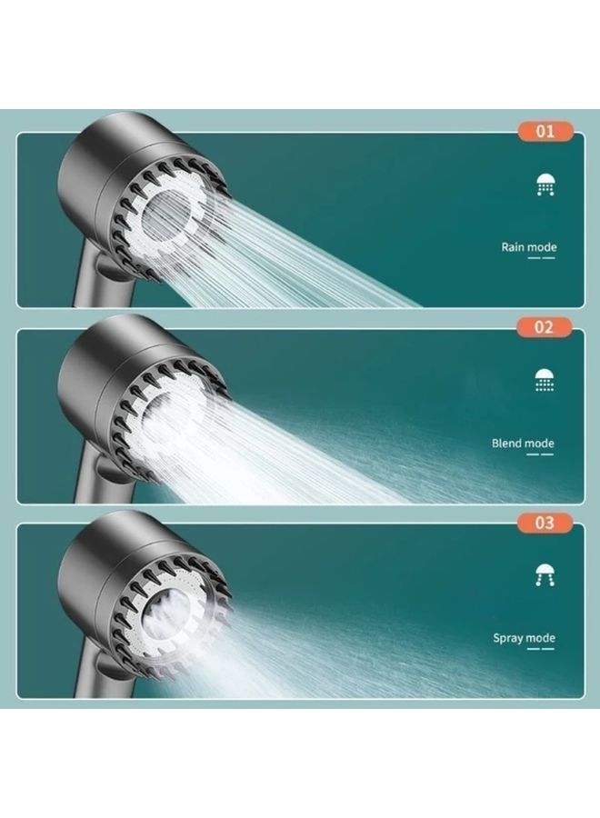 High Pressure Handheld Showerhead With Filter 1pc Gray For Pet Bathing And Multi Scene Cleaning - Image 4