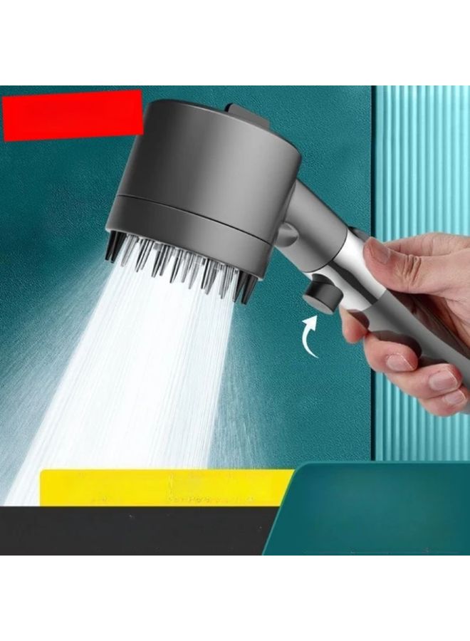 High Pressure Handheld Showerhead With Filter 1pc Gray For Pet Bathing And Multi Scene Cleaning - Image 1