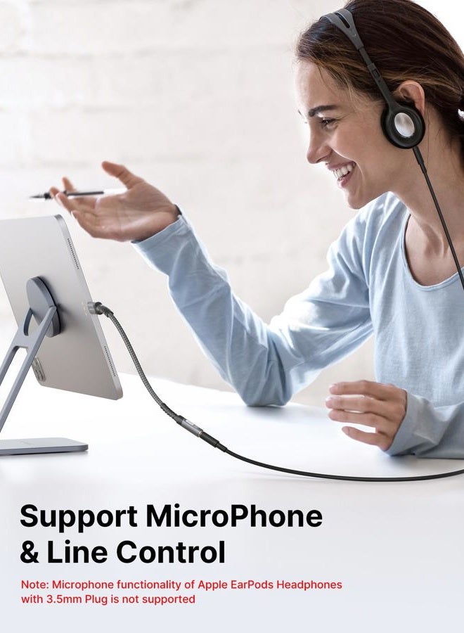 jsaux USB Type C to 3.5mm Female Headphone Jack Adapter, USB C to Aux Audio Dongle Cable Cord Compatible with iPhone 17 16 Pro Max/15 Pro, Samsung Galaxy S24/S23/S22 Ultra, iPad Pro, Pixel 9/8 (Grey) - Image 4