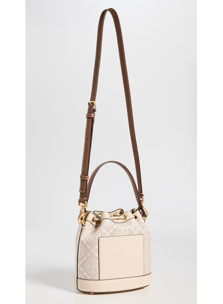 Burch Tory  Large T Monogram Jacquard Bucket Bag - Image 5