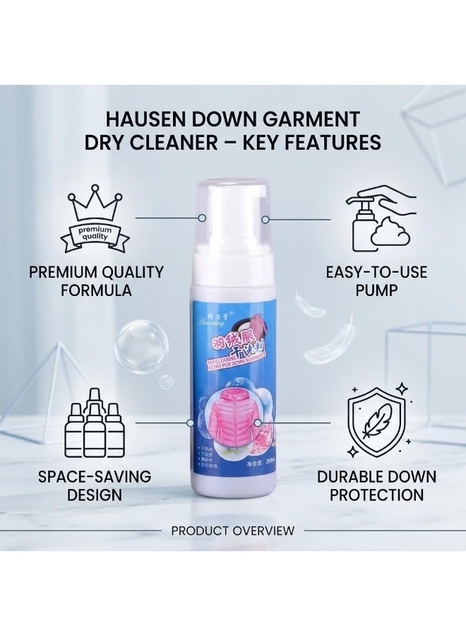 200ml Waterless Foaming Dry Cleaner for Clothes – Fast Stain and Odor Remover for Puffer Jackets, Winter Coats, Sensitive Fabrics and Everyday Garments Safe Quick Cleaning Spray - Image 5