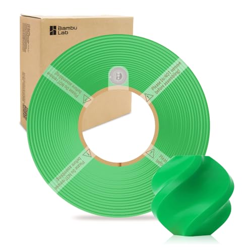 TEWIRROW PLA Basic Refill Filament 1.75mm High-Speed, Easy to Print, Eco Friendly with RFID for Bambu Lab X1, X1C, P1S, P1P,A1, A1 MINI AMS 1KG (2.2lbs) Exclude Spool +/- 0.03mm (Bamboo Green 10501) - Image 1