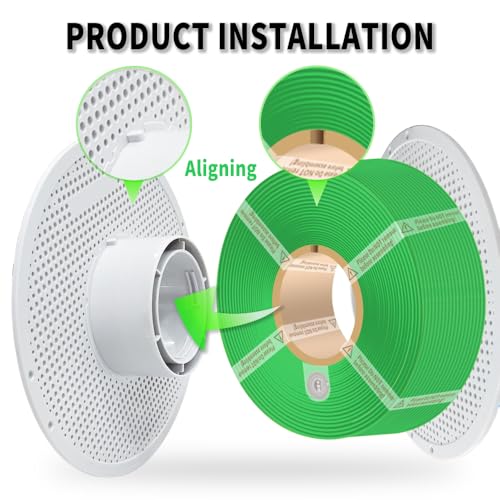 TEWIRROW PLA Basic Refill Filament 1.75mm High-Speed, Easy to Print, Eco Friendly with RFID for Bambu Lab X1, X1C, P1S, P1P,A1, A1 MINI AMS 1KG (2.2lbs) Exclude Spool +/- 0.03mm (Bamboo Green 10501) - Image 4