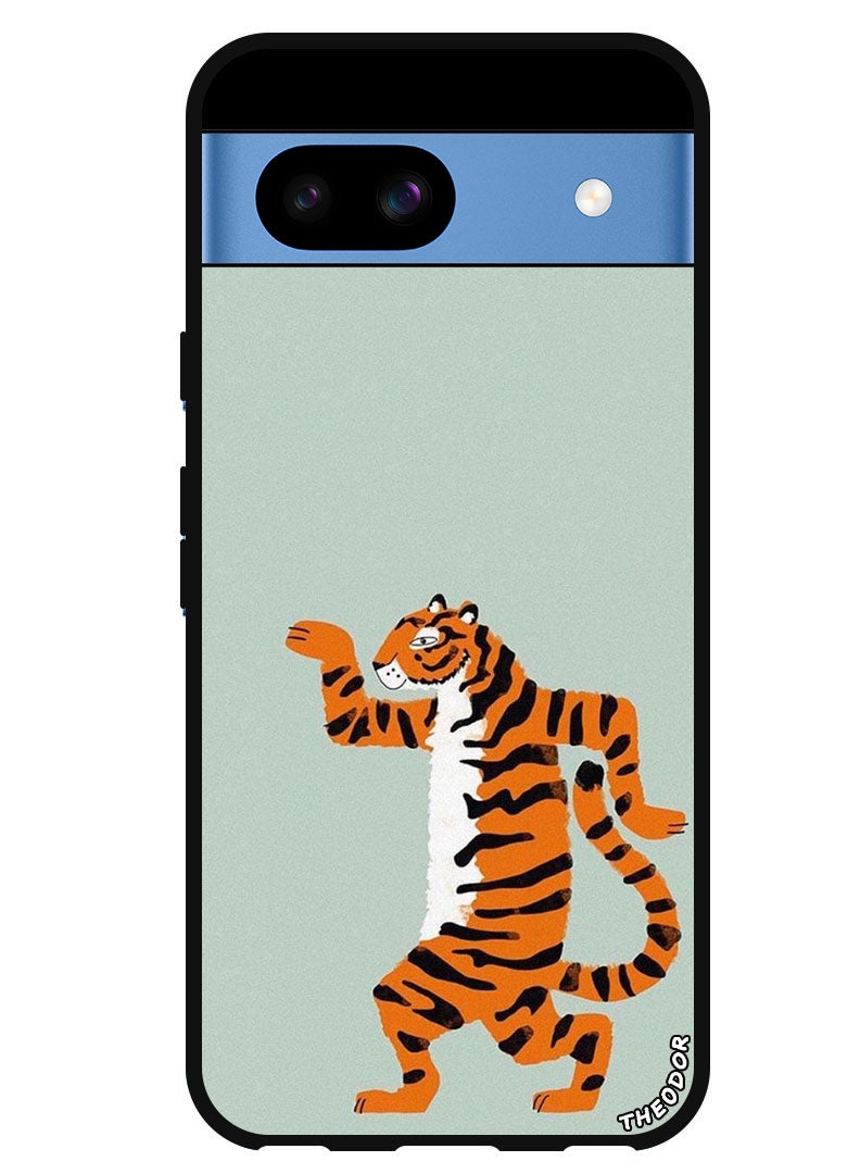 Theodor Protective Case Anti Scratch Shock Proof Bumper Cover For Google Pixel 8a Dancing tiget - Image 1