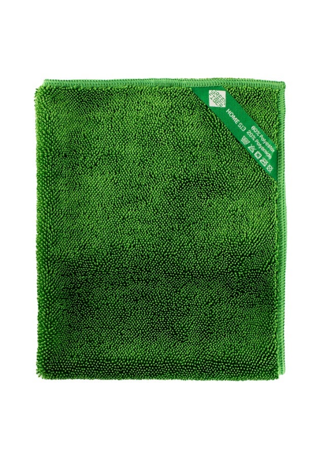GreenWay Fiber Twist Floor Towel, Green - Image 1