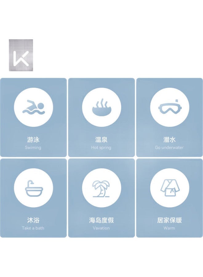 Keep Quick-Drying Bath Towel, Large Towel, Absorbent Towel, Beach Towel, Adult Sports Fitness Towel For Men And Women, Swimming Towel, Special Use, Sky Blue - Image 1