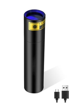Y&D UV Flashlight 365nm - Portable Rechargeable Mini Blacklight LED Ultraviolet Light for Detecting Pet Urine Stains, Fluorescent Material, Money and Amber  - Image 1