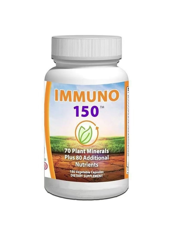 IMMUNO 150 — Compound Vitamin Capsule enhance immunity,70 Plant Minerals Plus And 80 Additional Nutrients,150 Vgetable Capsules Dietary Supplement. - Image 1
