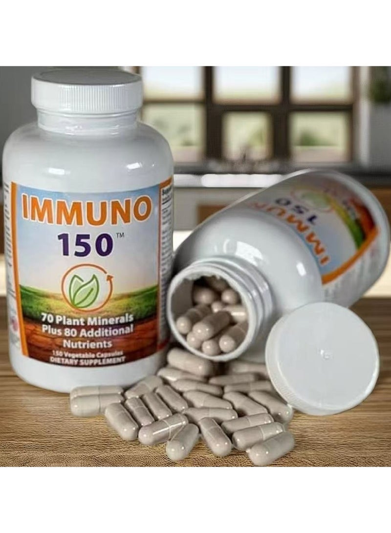 IMMUNO 150 — Compound Vitamin Capsule enhance immunity,70 Plant Minerals Plus And 80 Additional Nutrients,150 Vgetable Capsules Dietary Supplement. - Image 5