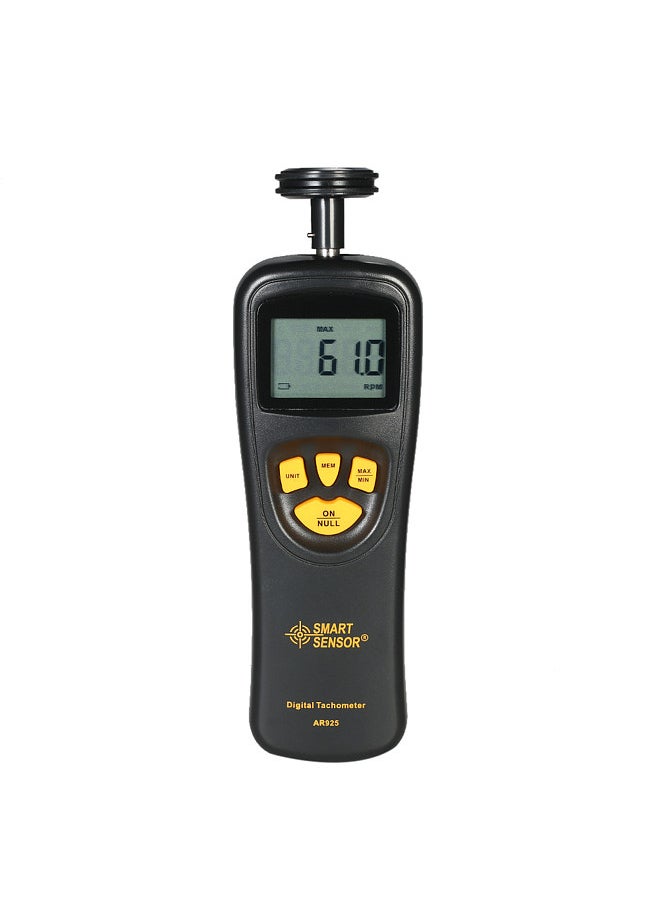 SMART SENSOR Handheld Contact LCD Digital Tachometer Speedometer Tach Meter Wide Measuring Rang 0.5 ~ 19999 RPM  - Image 1