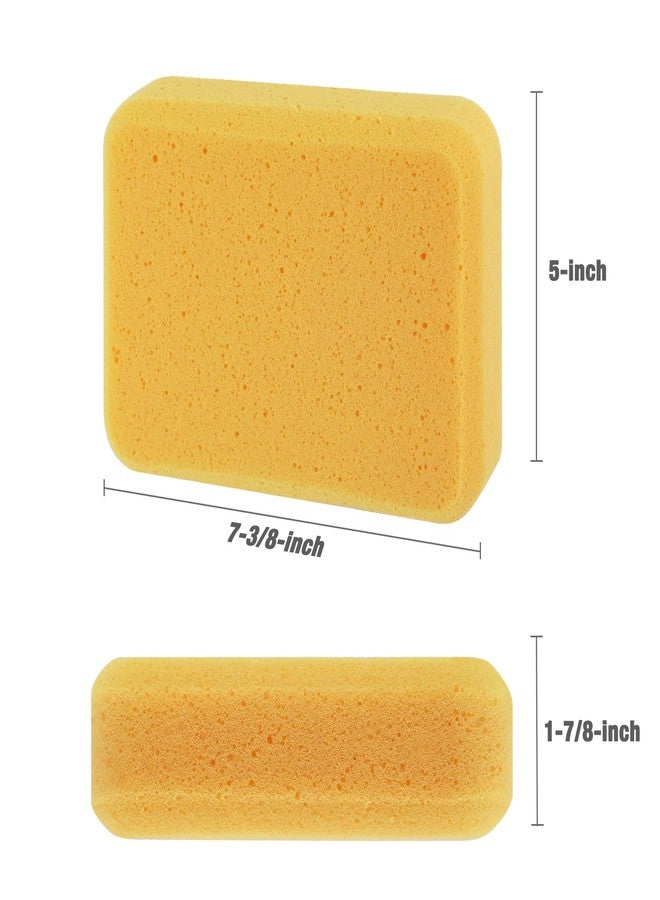 Goldblatt 4" x 12" Grout Float with 3 Pack Sponges for Grout Cleaning - Molded Rubber Grout Float, Floor & Tile Grout Tools with Soft-Grip Handle for Masonry, Drywall, Concrete, Stucco - Image 3