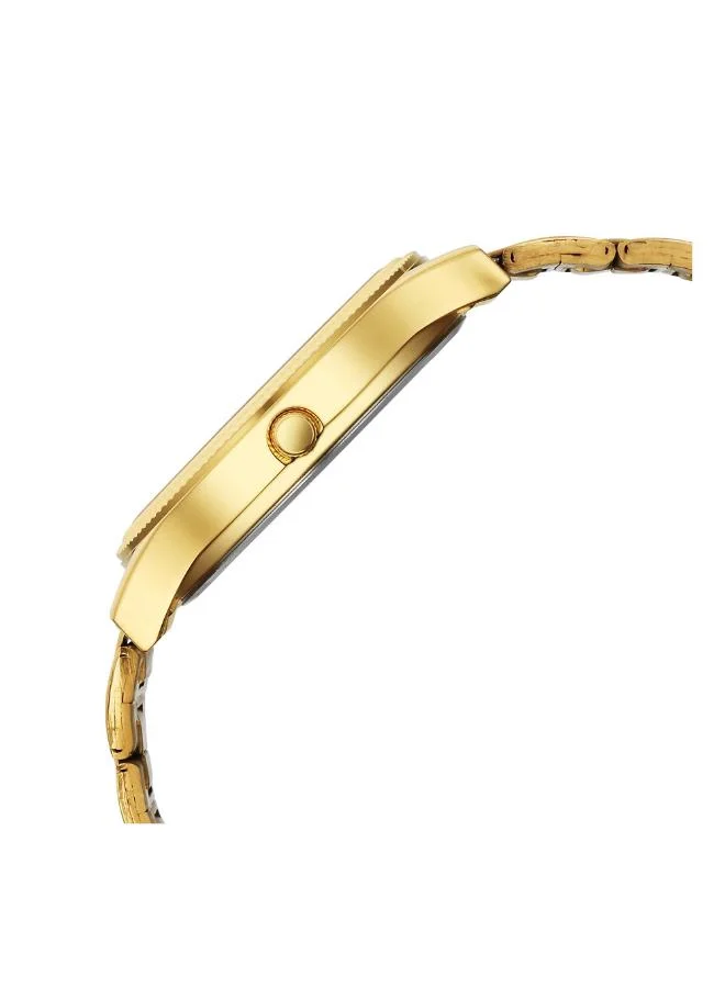 TITAN Men Analog Display Watch With Gold Stainless Steel Strap - 1650YM10