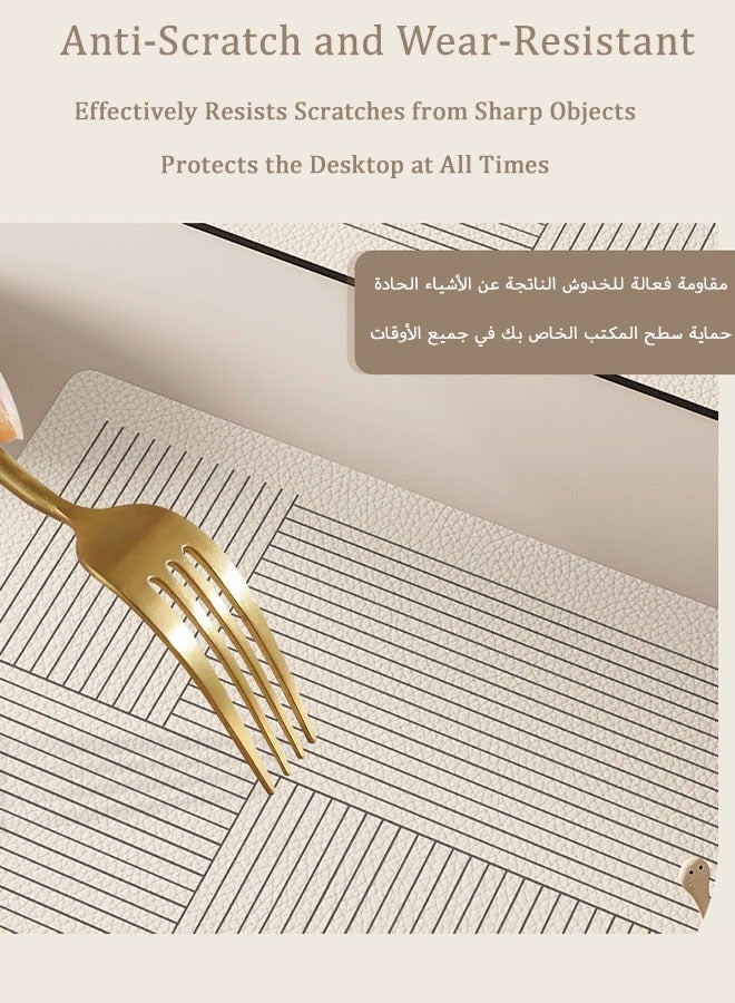 MLADEN حصيرة تجفيف الأطباق متعددة الوظائف، حصيرة ماصة لتجفيف الأطباق، حصيرة تجفيف للمطبخ، ديكور طاولة القهوة وغرفة الشاي، 30×40 سم - Image 4