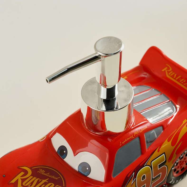 Pan Home Cars Lightning Mcqueen Soap Dispenser 20x9.5x13cm -Red - 166TRC9901164 - Image 3