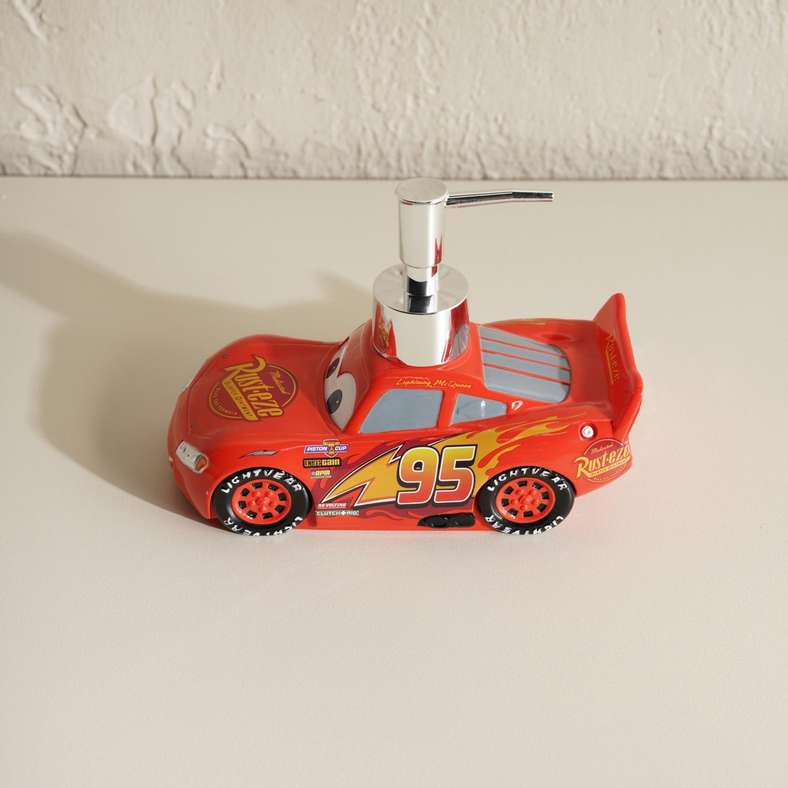 Pan Home Cars Lightning Mcqueen Soap Dispenser 20x9.5x13cm -Red - 166TRC9901164 - Image 5