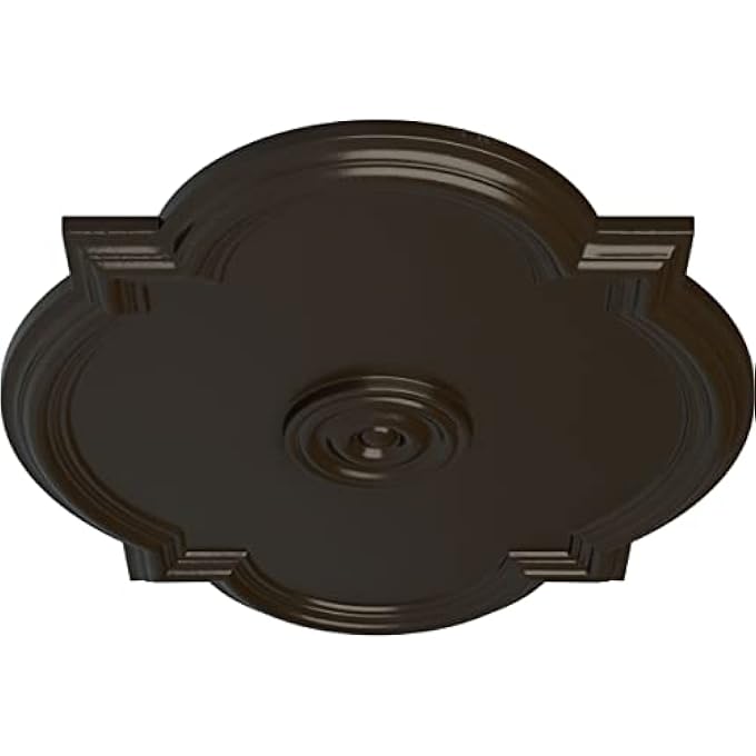 CM24WASHF WALTZ CEILING MEDALLION, 24"W X 20 1/2"H X 1 1/8"P, HAND-PAINTED STONE HEARTH - Image 3