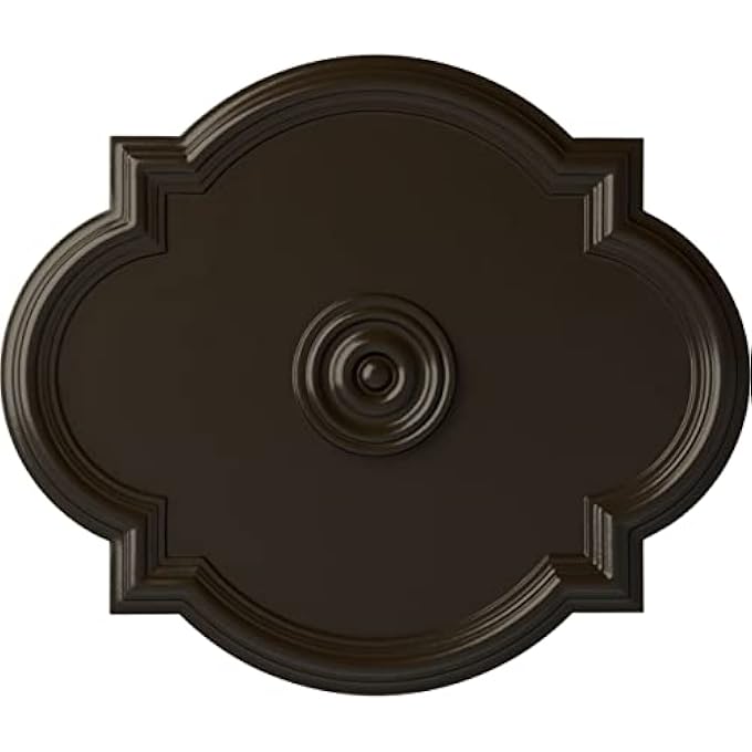 CM24WASHF WALTZ CEILING MEDALLION, 24"W X 20 1/2"H X 1 1/8"P, HAND-PAINTED STONE HEARTH - Image 1