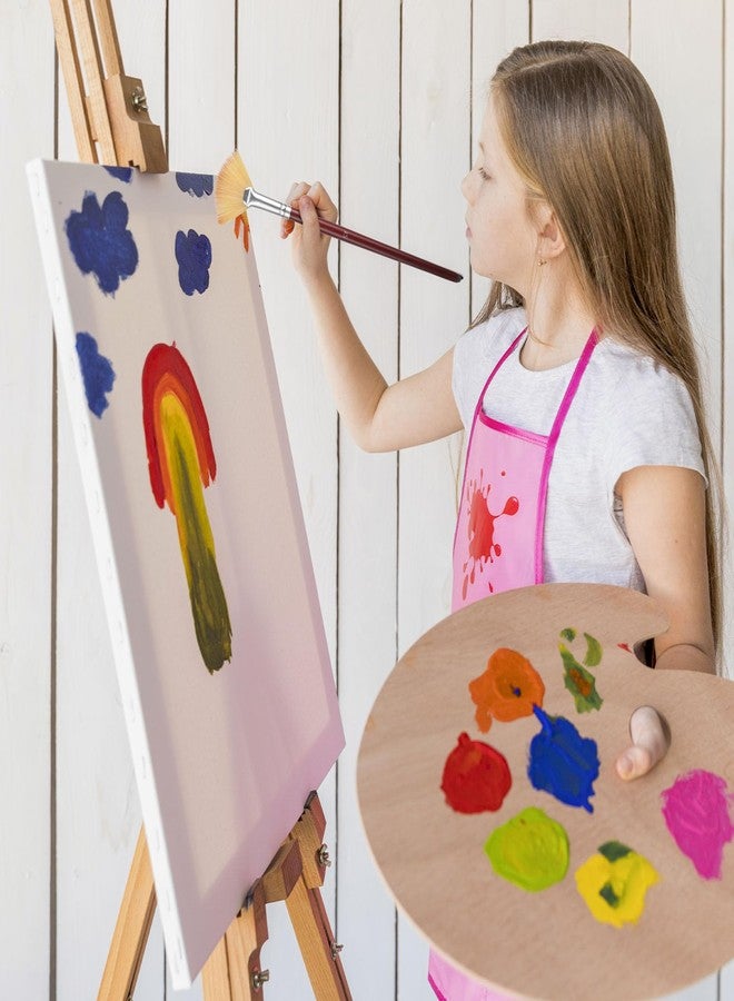 Oruola 6 Pcs Fan Paint Brush,Fan Brushes for Acrylic Painting,6 Sizes Watercolor Fans Brush Set with Soft Nylon Hair,Long Wood Handle for Acrylic,Watercolor,Oil,Gouche Painting - Image 2