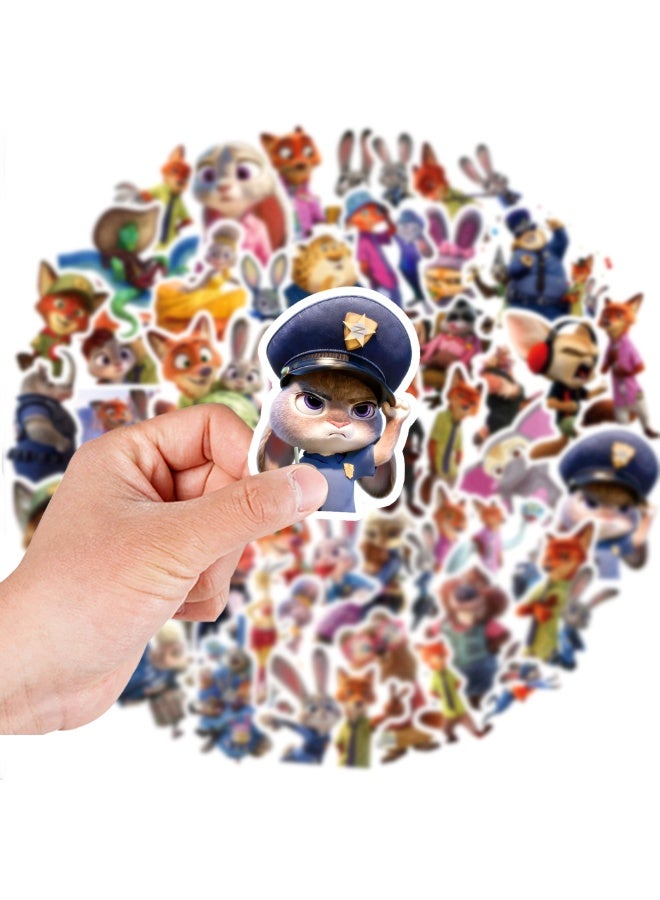 MYNGAPOP 50-Piece Crazy Zootopia Stickers Waterproof Vinyl Stickers for Laptop Phone Case - Image 5