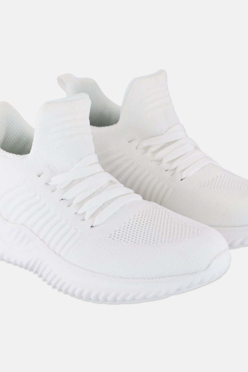 RBX Women Lace Up Training Shoes, Beige - Image 3