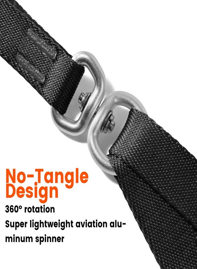 HOWGO Double Dog Leash, No Tangle 360° Swivel, Adjustable Two Padded Handles, Double Clip Dog Leash Coupler Splitter for 30~150 lbs Large and Medium Breeds (Black, 4/5'' x 4.8 FT, Ultralight) - Image 5