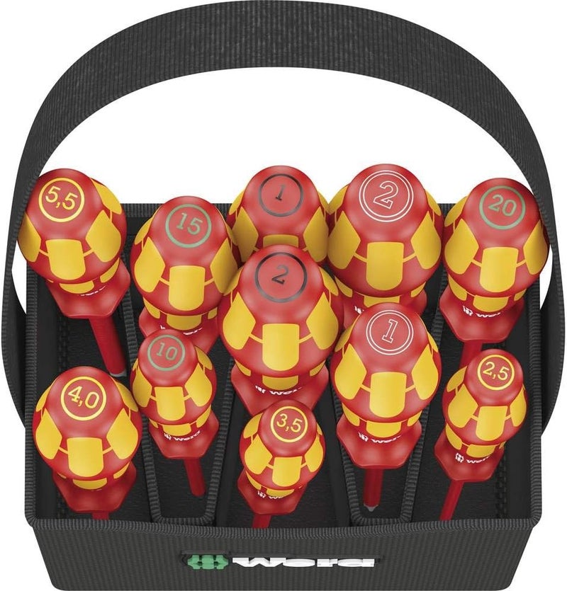 ويرا مجموعة مفاتيح WERA Kraftform Forceform Screwdriver set 2Go 100، 11 قطعة - 05004310001 - Image 2