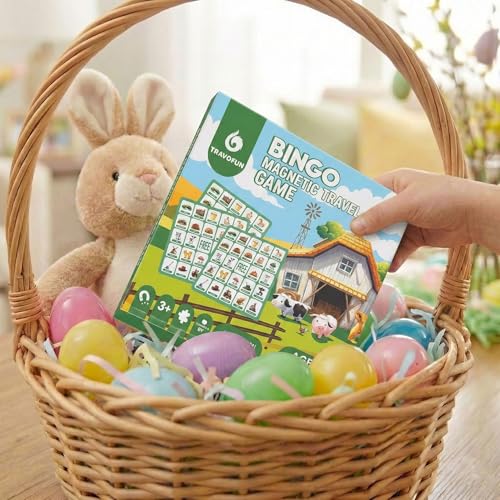 Travofun Farm Bingo Game Magnetic Travel Toy for Kids 3 and Up Ideal for Road Trips - Image 5