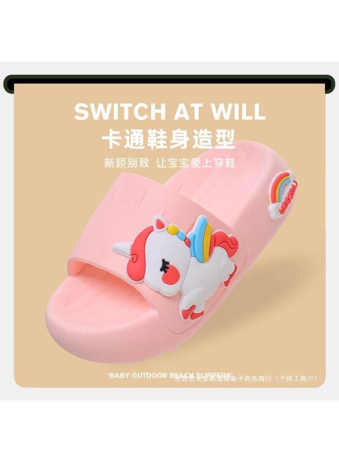 SHAKA Children'S Slippers Slippers Summer Girls Indoor Home Soft Bottom Cute Unicorn Baby Little Girl Sandals - Image 2