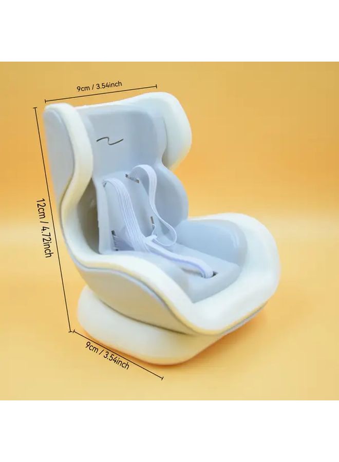 Blue Yellow Pink Doll Car Decoration With Display Stand Stable Vent Clip Desktop Holder - Image 3