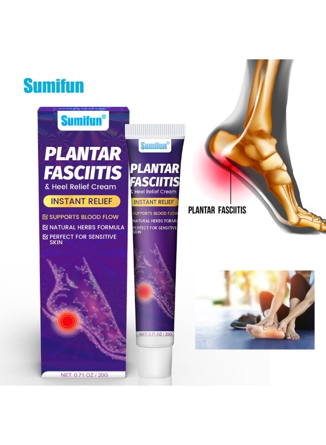 Sumifun Plantar Fasciitis Relief Cream by Sumifun, Soothing Herbal Foot Care Solution for Heel Pain and Tension, Promotes Circulation, Fast Absorbing Formula, Ideal for Sensitive Skin and Daily Routine - Image 1