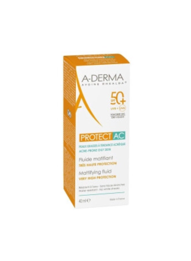 إيه-ديرما سائل A-Derma Protect AC غير اللامع بعامل حماية من الشمس 50+ 40 مل - Image 4