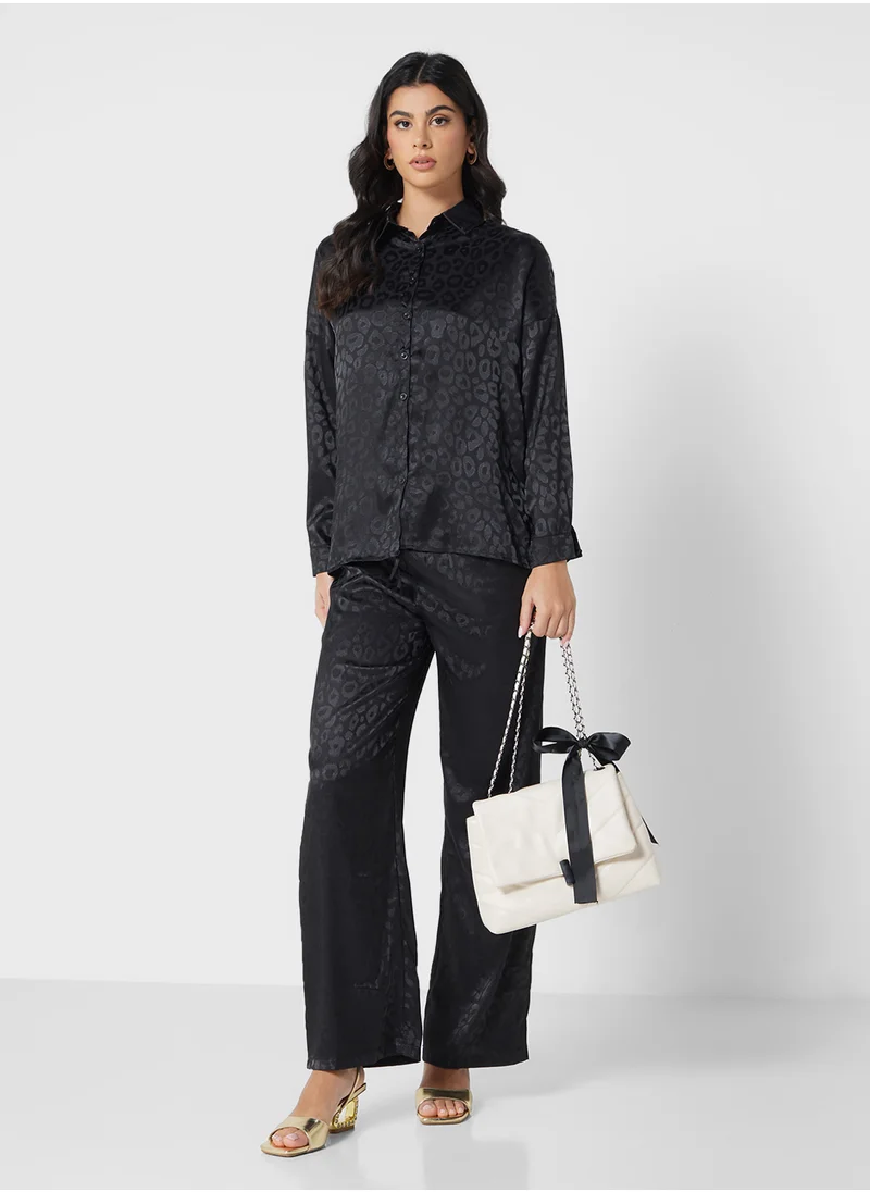 ELLA Tonal Animal Top & Pant Set