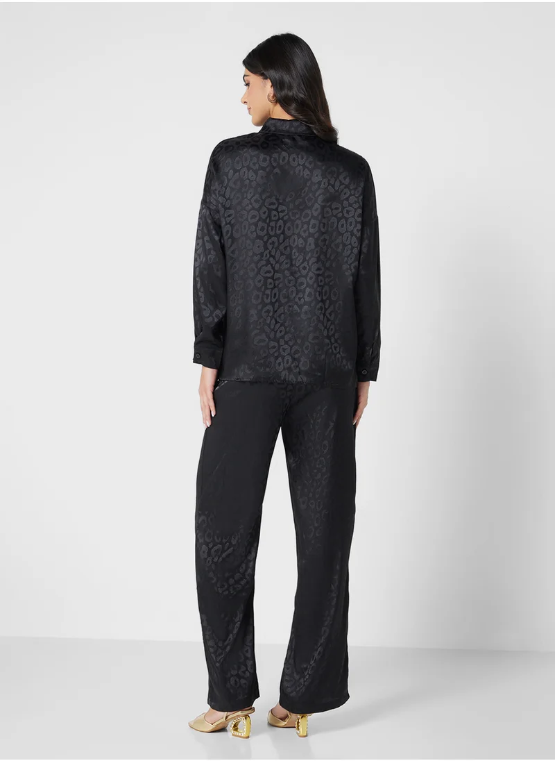 ELLA Tonal Animal Top & Pant Set