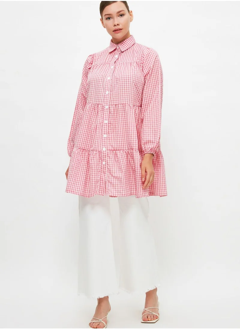 trendyol Button Down Tunic Shirt