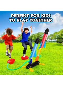 Toy Rocket Launcher for Kids – Stomp Rocket with 6 Foam Rockets & 2 Launchers – Air Rocket Shooter for Kids 3-12 – Outdoor Gift for Boys & Girls – Shoots Up to 100 Feet – Fun Dueling Game - pzsku/ZF0C6EB9E86E49B496FE5Z/45/_/1740658131/7855ce59-3374-4a35-a215-c09a953d9ca2