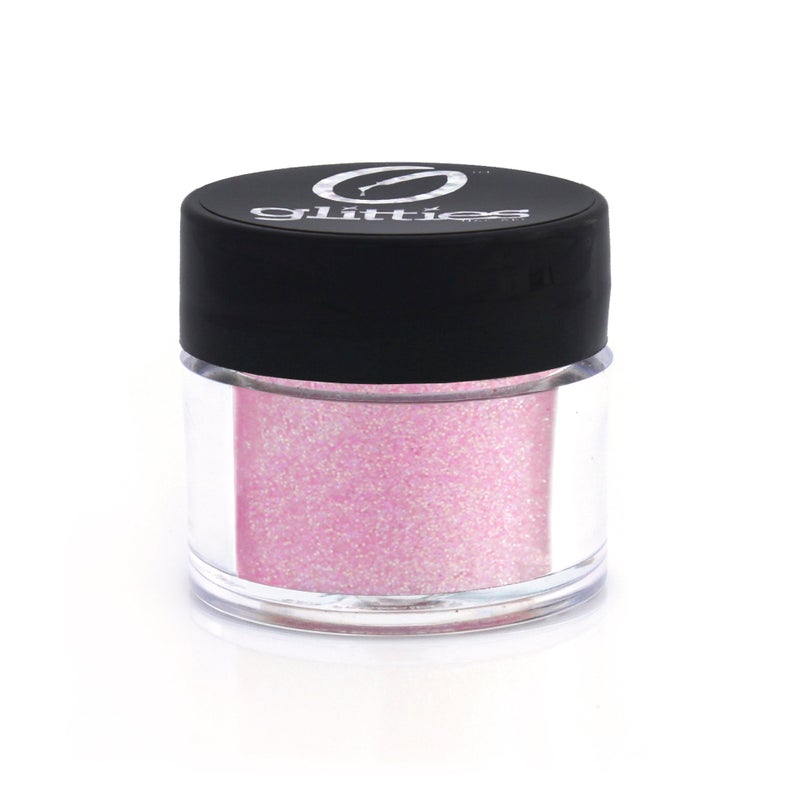 GLITTIES  Pink Flamingo  Nail Art Iridescent Fine 008 Glitter Powder  for Gel Nail Polish Gel and Acrylic Nail Powder  10 Gram