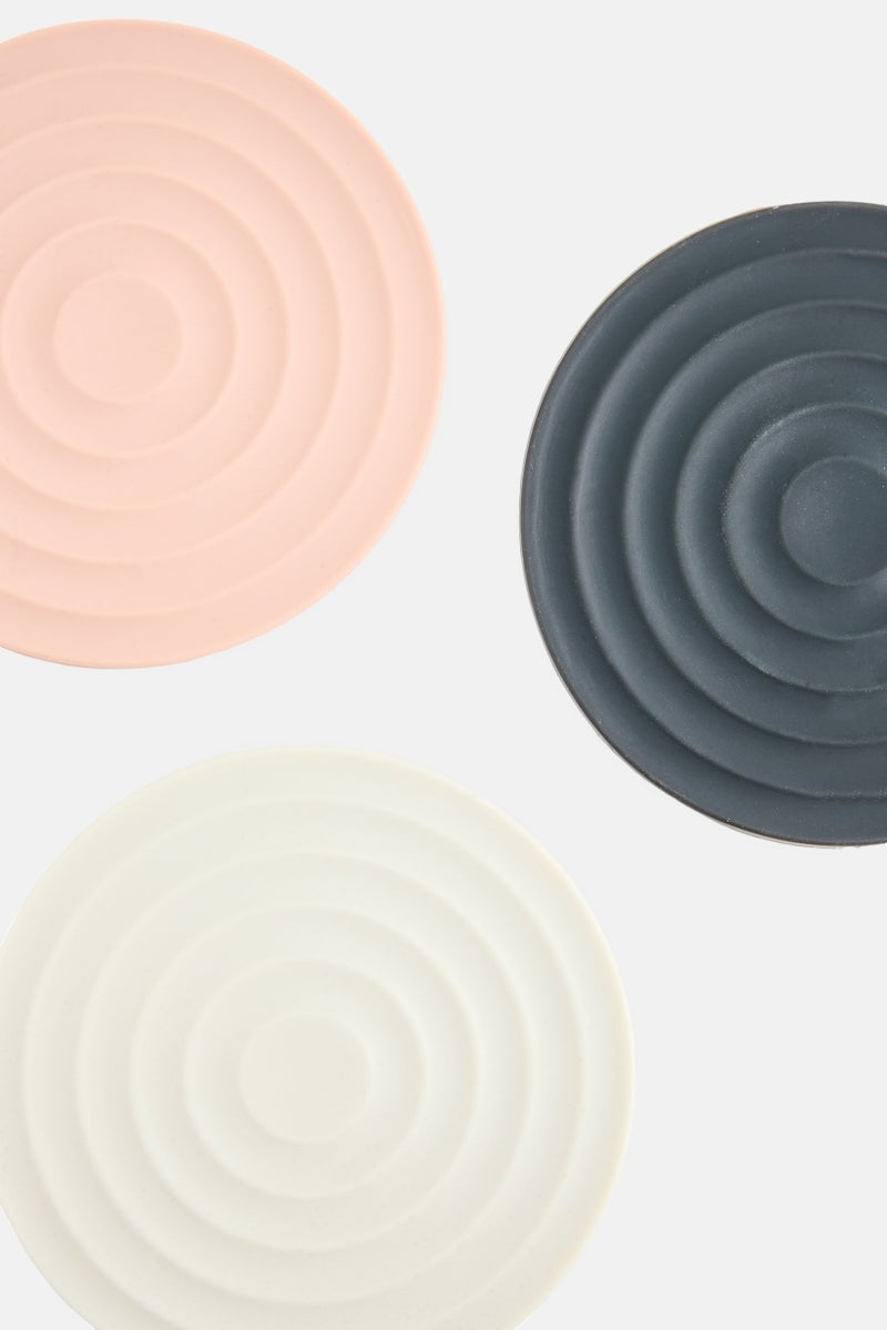 Bebe Home 6 Piece Silicone Coaster Set, Multicolor  - Image 3