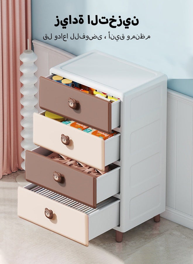 cocohome 4-layer stackable storage containers with wheels,collapsible storage bins,multi-purpose folding storage containers for home and office - Image 3