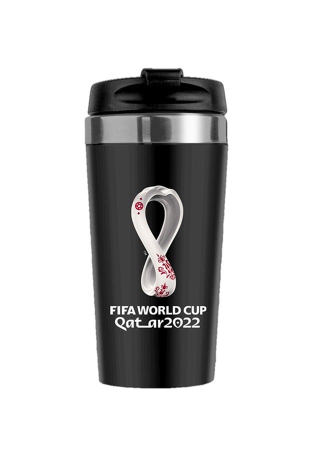 FIFA World Cup 2022 Printed Travel Mug with Lid Stainless Steel Germany - Image 2