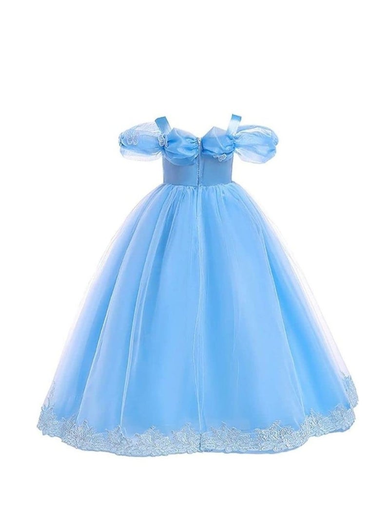Zikra Cindrella Princess Costume For Girl With Accessories - Image 4