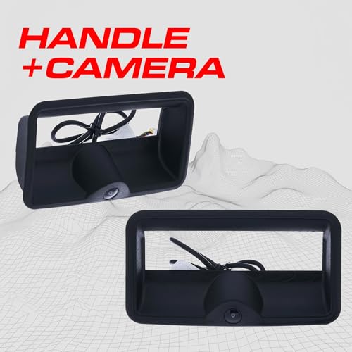 Master Tailgaters Black Tailgate Bezel with Backup Camera Replacement for Chevrolet C/K 1500 (1988-2002) | IP68 Waterproof | Parking Grid Lines Available | Easy to Install - Image 2