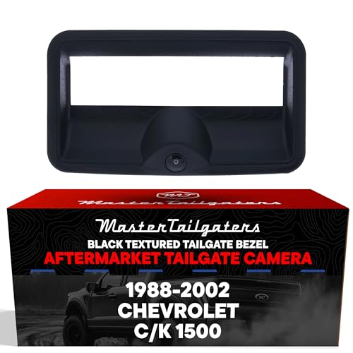 Master Tailgaters Black Tailgate Bezel with Backup Camera Replacement for Chevrolet C/K 1500 (1988-2002) | IP68 Waterproof | Parking Grid Lines Available | Easy to Install - Image 1