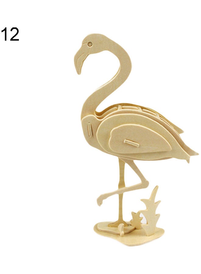 3D Wooden Puzzle Of Animal Model 16x18.5x7cm - Image 1