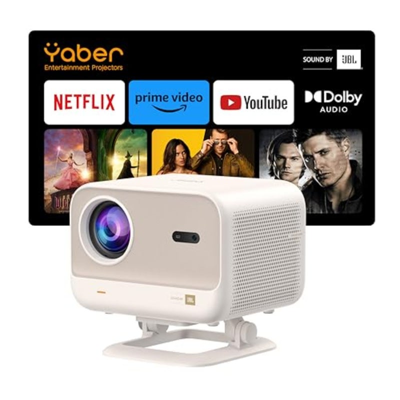جهاز عرض L2 Plus LCD، 700 لومن ANSI، دقة 1080 بكسل، مكبرات صوت JBL مزدوجة 8 وات، تركيز تلقائي، حجر مفاتيح تلقائي، حامل قابل للتعديل - Image 4