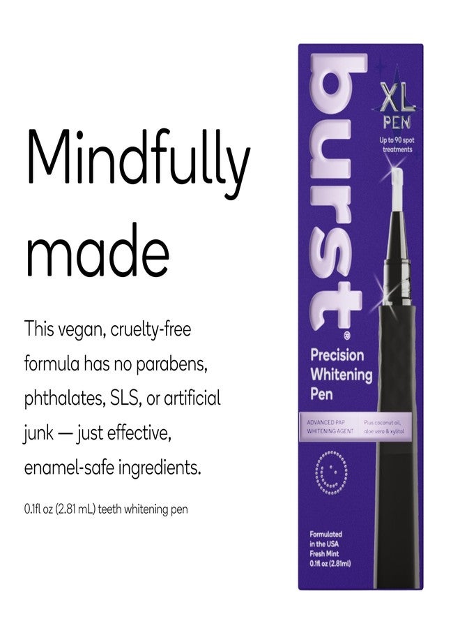 بيرست قلم تبييض الأسنان الدقيق من بيرست، 9% بيروكسيد الهيدروجين، 45 جلسة تبييض، آمن على مينا الأسنان، نباتي، خالٍ من البارابين، بنكهة لذيذة، عبوة واحدة - Image 4