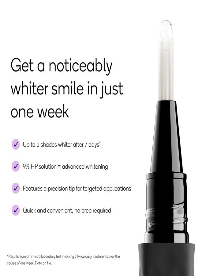 بيرست قلم تبييض الأسنان الدقيق من بيرست، 9% بيروكسيد الهيدروجين، 45 جلسة تبييض، آمن على مينا الأسنان، نباتي، خالٍ من البارابين، بنكهة لذيذة، عبوة واحدة - Image 2