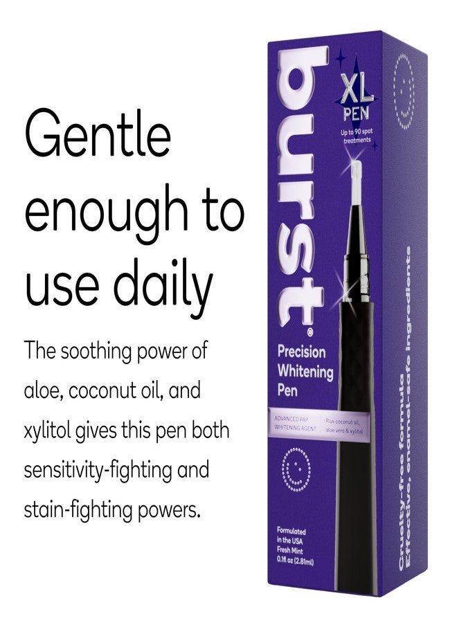 بيرست قلم تبييض الأسنان الدقيق من بيرست، 9% بيروكسيد الهيدروجين، 45 جلسة تبييض، آمن على مينا الأسنان، نباتي، خالٍ من البارابين، بنكهة لذيذة، عبوة واحدة - Image 3